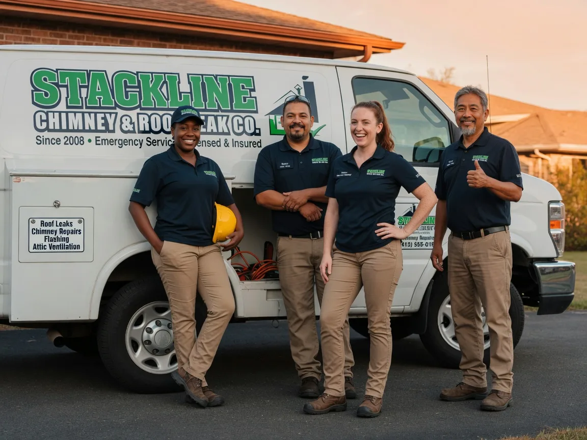Chimney flashing repair company in Vandalia, MI